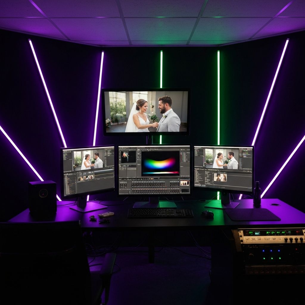 Professional video editing suite
